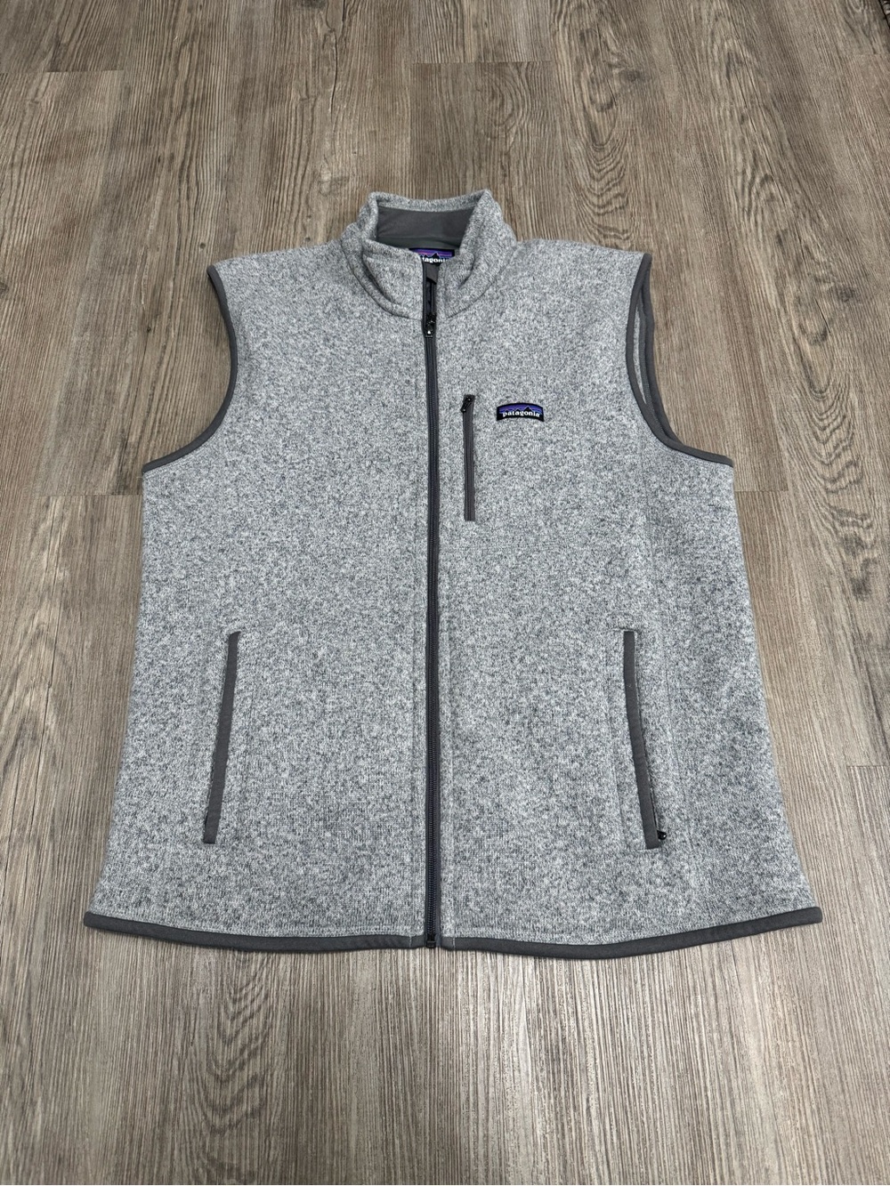 Patagonia Vest Mens Large Gray Better Sweater Fleece Full Zip